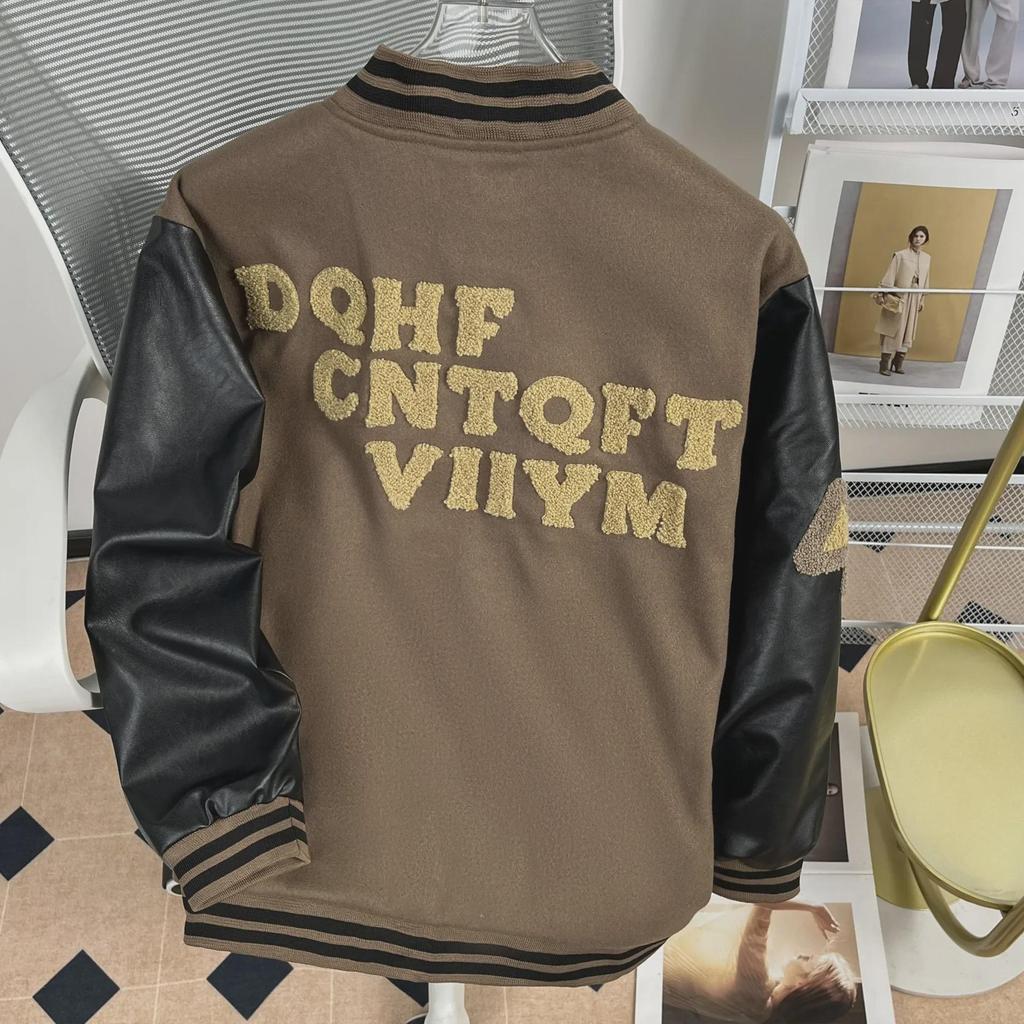Trendy New Embroidered Men's Baseball Jacket - Autumn/Winter Collection