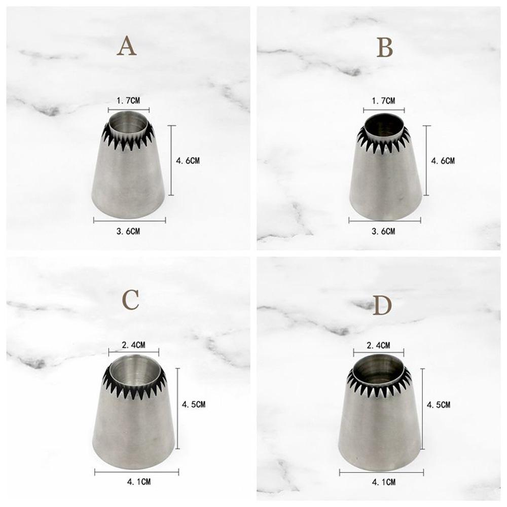 Cupcake Cake Decoration Biscuit Russian Pastry Tip Sultan Tube Icing Piping Nozzles Baking Tool