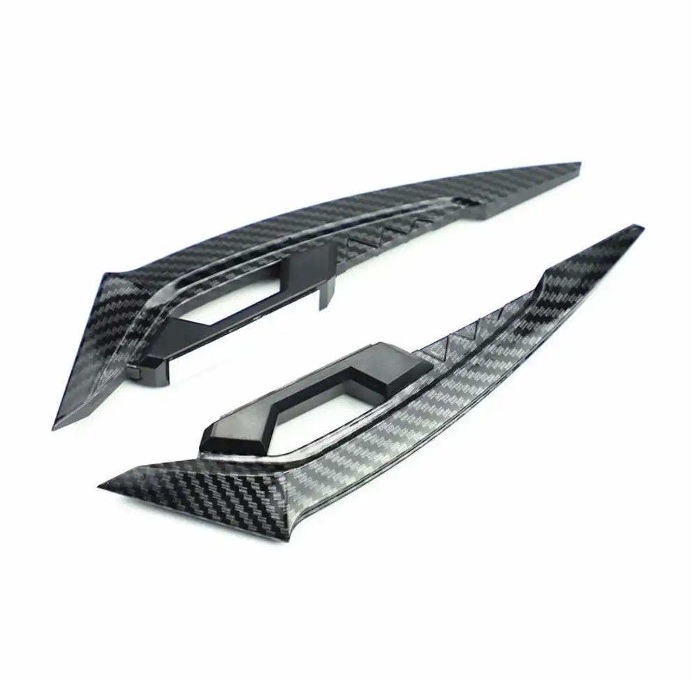 2Pcs Motorcycle Winglets Front Side Spoiler Aerodynamic Wing Set Fixed Wind Wing with Adhesive Decoration Sticker