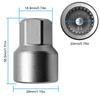 Wheel Locking Nut Key Replacement for Porsche, 58 Thick Walled Wheel Lock Nut Socket Adapter, Wheel Anti Theft Lug Nut