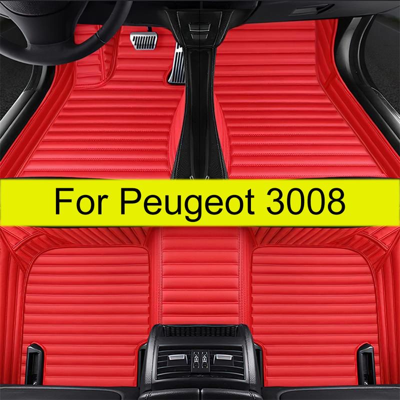 Автомобильные коврики для Peugeot 3008 2013 2014 2015 2016 2017 2018 Автомобильные коврики для ног Ковер Покрытие Аксессуары для интерьера