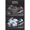 1/9 SUZUKI HAYABUSA Motorcycle Model, Rearview Mirror Removable, Simulated Lighting, Adult Collectible Ornaments, Boy Gifts