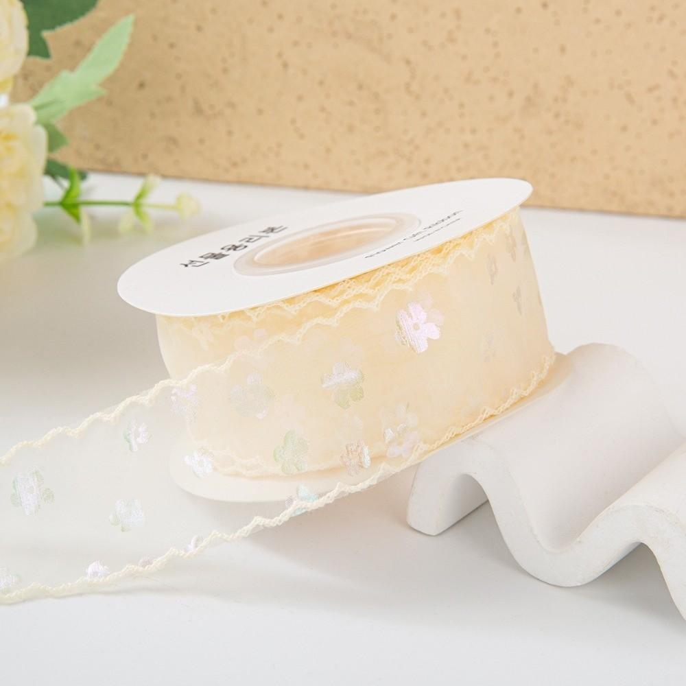 Sequin Snow Gauze Fabric Ribbons Stripe Pattern DIY Ribbons New Satin Ribbons Gift Wrapping