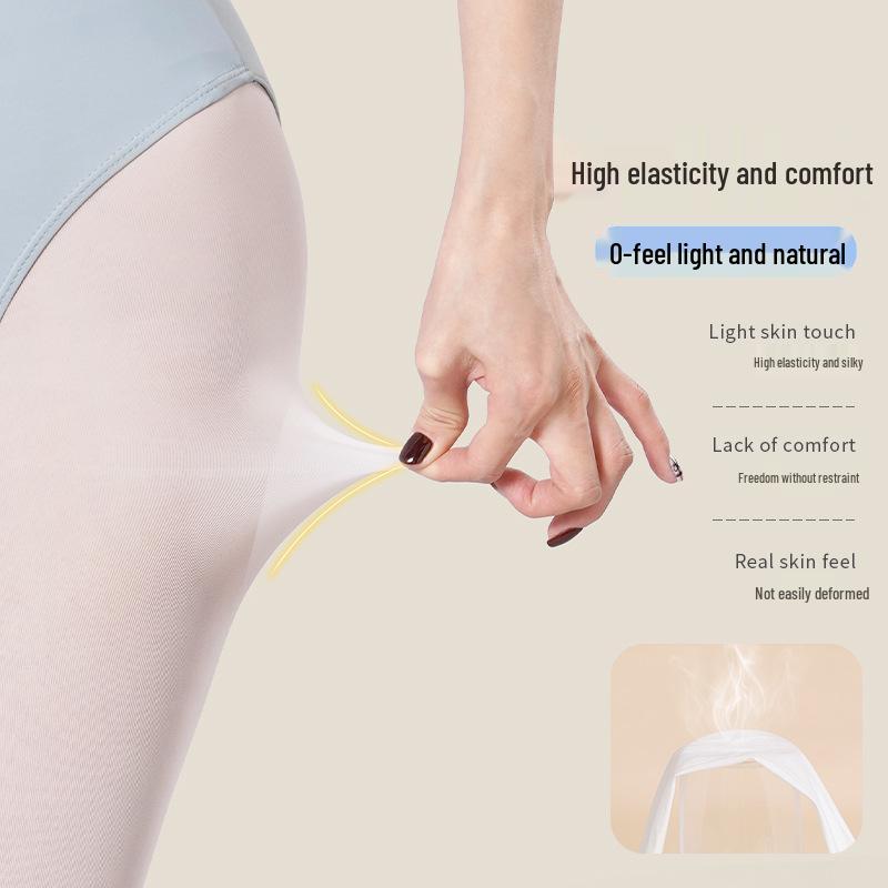 Детские летние тонкие танцевальные носки: Белые колготки и леггинсы для девочек 40 ден