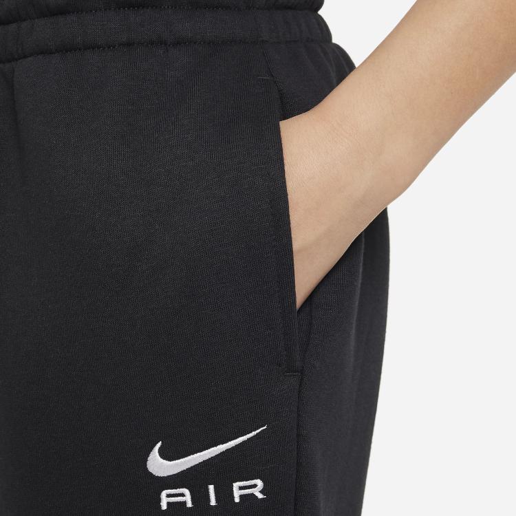 Nike Спортивные штаны Air Club Fleece Logo Print Cuffed Knit, детские штаны, черный цвет FD2957-010