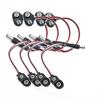 DC 5.5x2.1MM на 9V Т-образные зажимы-коннектор Пряжка Соединение проводов Черный Красный Кабельное соединение