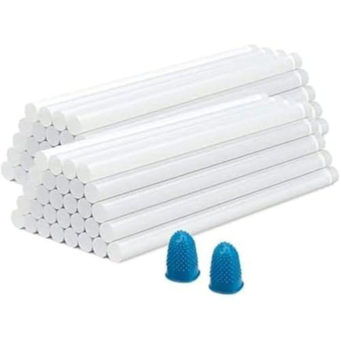 Bâtons de colle thermofusible - FERRESTOCK - Lot de 60 - D.7 mm - Longueur 200 mm - Fort pouvoir adhésif