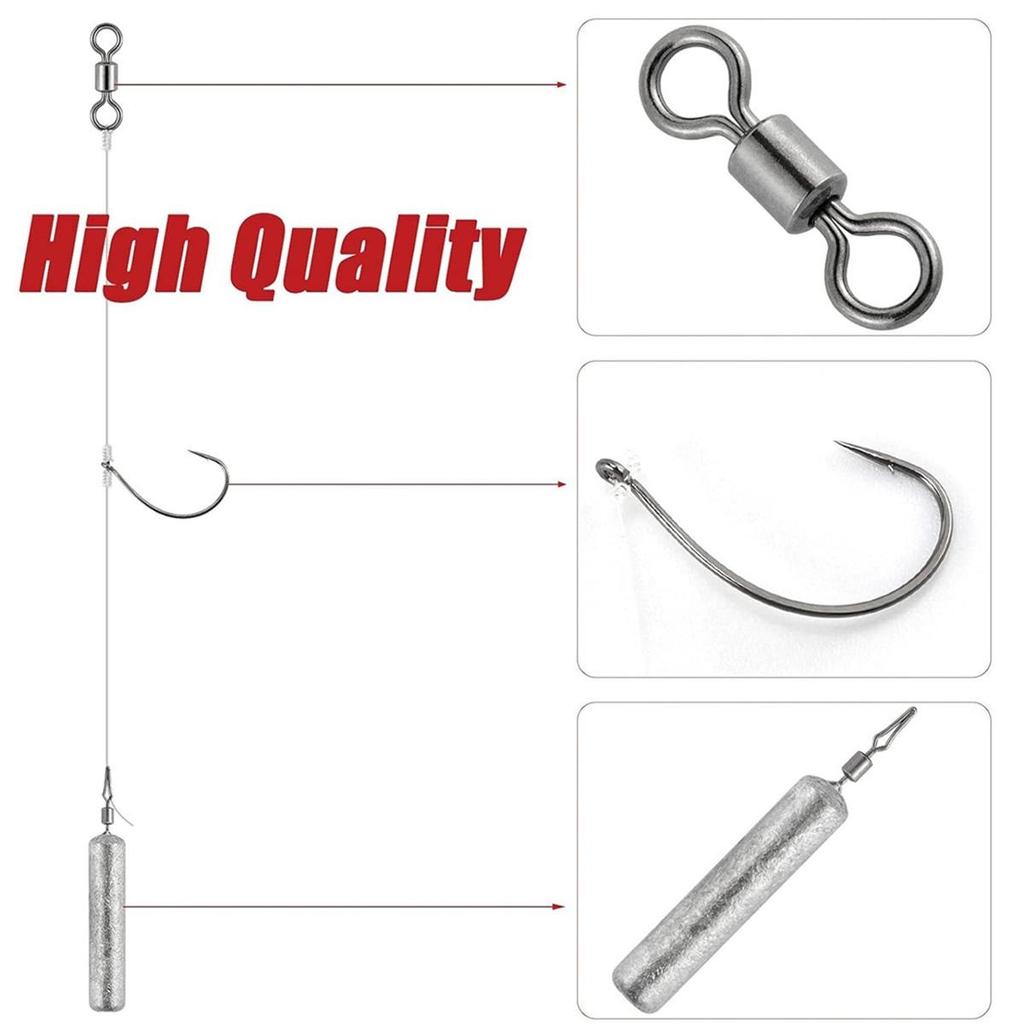 5 шт. оснасток Drop Shot с вращающимся вертлюжком, крючком, грузилом, грузилом, портативная оснастка для ловли окуня
