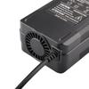 58.8V 4A Lithium Battery Charger 14S 52V Li-ion Battery Pack Fast Charging 3-Pin XLR Connectors Power Tool Charger Cooling Fan