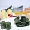 MOC Military Building Classic Blocks WW2 Weapon Gun Tank Cannon Equipment Technical Mini Bricks Child DIY Kid Toy for Boy Gift