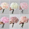 Silk Petal Artificial Flower Rose Multicolor Flower Bouquet Creative Faux Rose Flower  Gift