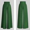Женские широкие брюки с высокой талией, весенне-летние повседневные однотонные брюки, брюки для йоги