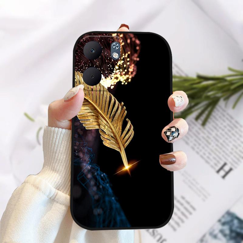 Чехол для OPPO A5X Модный Рисунок Черный Мягкий Силиконовый Чехол из ТПУ для OPPO A5X 5G CPH2733 OPPOA5X 4G CPH2725 Задняя Крышка Shell Capa