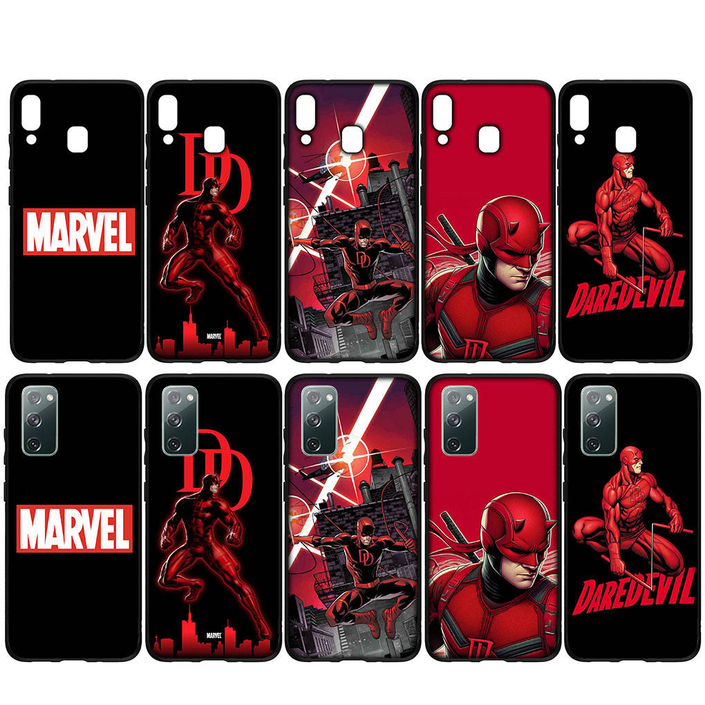 Для iPhone 16 15 Xiaomi Redmi Note 13 12 11 Pro Max X 9 14 XR Samsung Galaxy A16 S24 S23 Plus Huawei OPPO Daredevil Marvel Comics чехол для телефона Superhero
