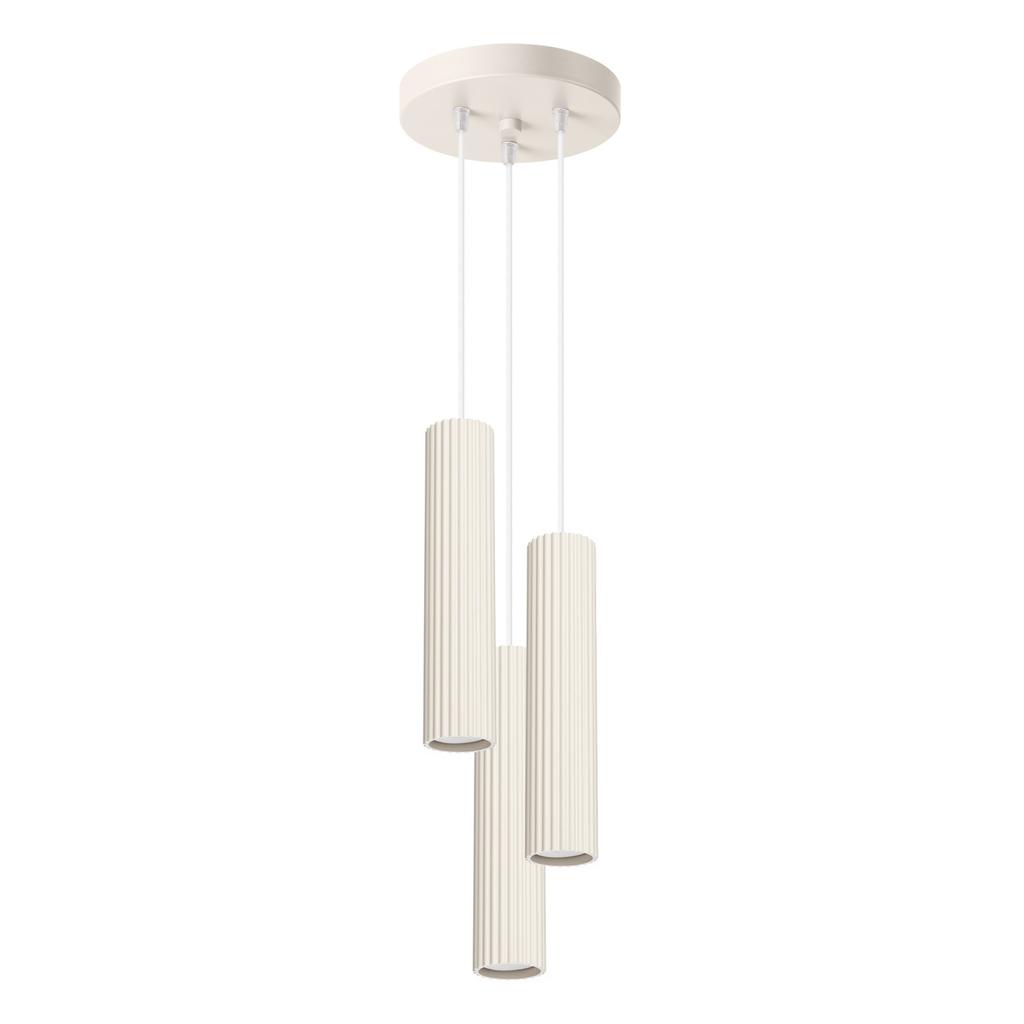 Carbon pendant lamp 3P beige