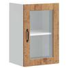 VidaXL Armoire murale de cuisine avec porte en verre Porto vieux bois 854015
