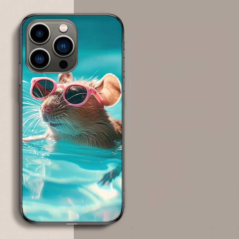 Милый чехол для телефона с хомяком для iPhone 17 Air 15 Pro 14 Plus 16 Pro Max 12 13 Mini 11 16E X XS Чехол Милые Fundas