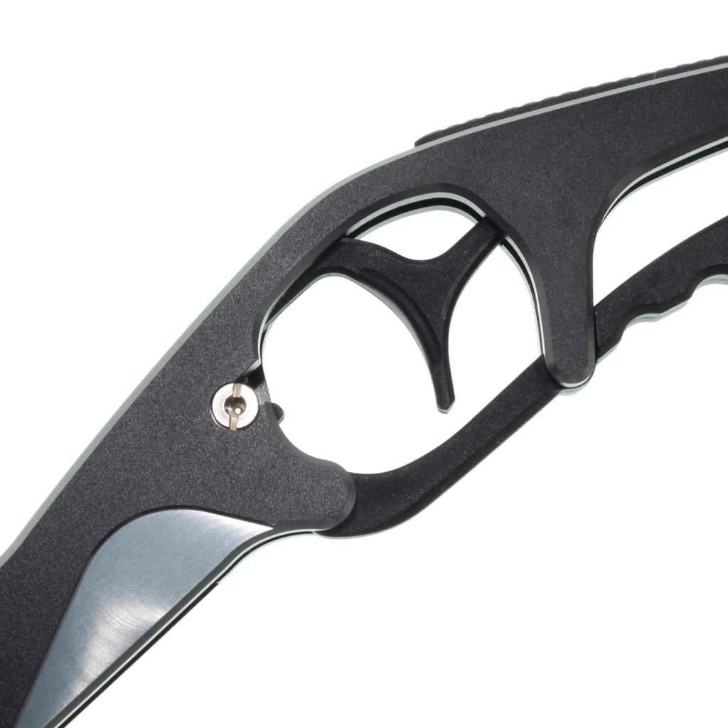 1091 Fish Aluminum Fish Fish Catcher (Iregui) Grip, Ultra-Lightweight Grabber, (Silver/Black)