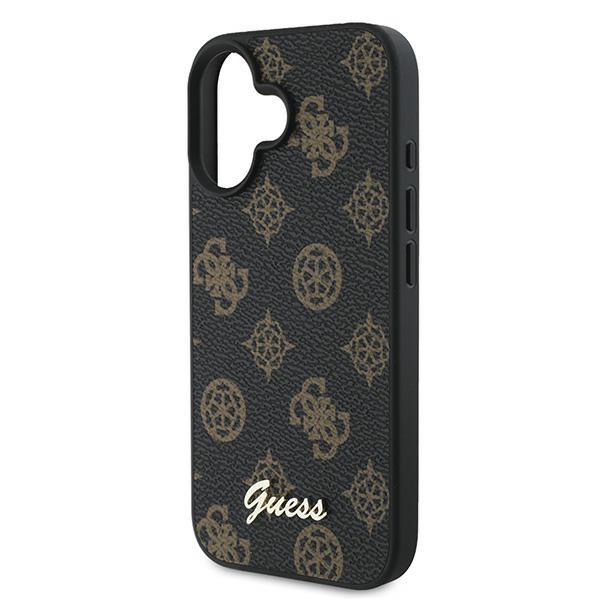 Guess Guhmp16Mpgpysk Iphone 16 Plus 6.7 Czarny/Black Hardcase Pu Peony Script Magsafe
