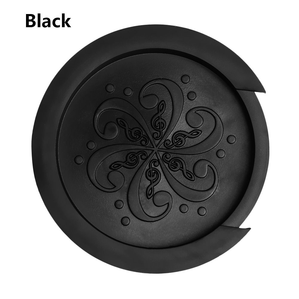 Аксессуары для гитары Силиконовая акустическая черная крышка резонаторного отверстия Буферный блок Заглушка Слабый звуковой инструмент