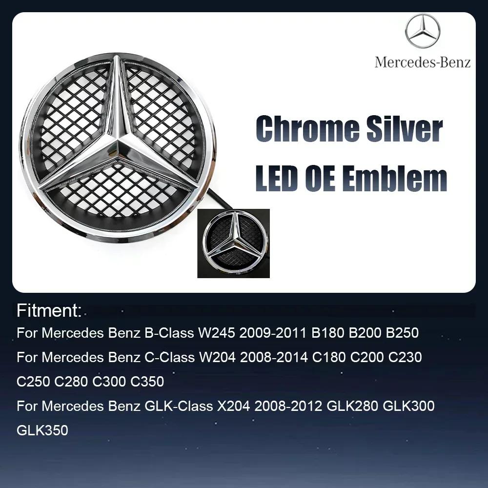 AMG W220 60% New For Mercedes Benz OE LED Emblem Light Car Front Grille Illuminated Logo Star Badge For Mercedes Benz B C GLK-Cl