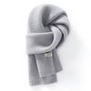 Australian 100% Wool Scarf New Solid Color Winter Warm Knit Neck Warmer For Men And Women Cashmere Scarves