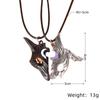 2 шт. Ожерелье с античным серебряным покрытием для пары, винтажный стиль, периферия League of Legends, подвеска в виде овцы и волка, ювелирное изделие