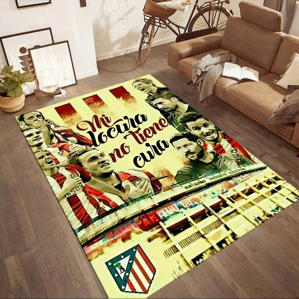 Atletico Madrid Carpet Design For Outdoor Foyer Playrooms Kitchen Antislip Carpet Anime Office Decor Best For Christmas