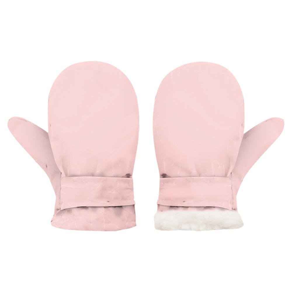 Waterproof Kids Mittens Anti‑Lost Clip Ski Mittens Thick Thermal Toddler Mittens
