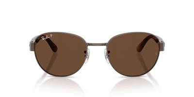 Солнцезащитные очки Ray-Ban COPPER POLAR 0RB3766CH, КОРИЧНЕВЫЕ, 56 мм, (поляризованный).