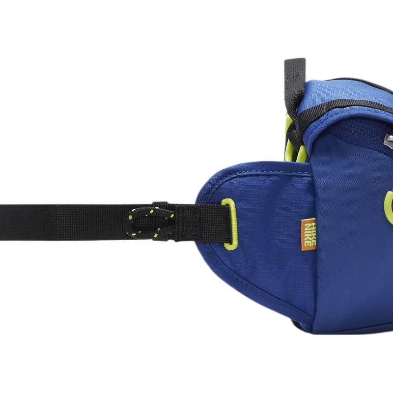 Nike Поясная сумка кроссбоди из смесового полиэстера и нейлона, обычная, унисекс, темно-королевский синий и атомно-зеленый, повседневная, DJ9681-455
