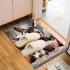 1PC Custom Name Donkey Goat Movie Night Theme Floor Mat Ideal for Living Room, Game Rooms, Office, Bedroom Floor Mat Playful Design