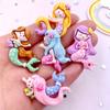 10 шт. смешанная роспись из смолы Kawaii красочные Русалка принцесса для девочек каменные фигурки с плоской спинкой альбом для скрапбукинга DIY бант Декор аксессуары ремесла