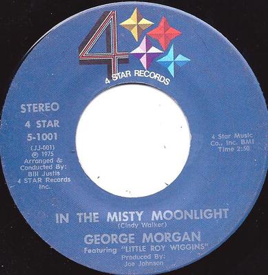 7-дюймовая пластинка GEORGE MORGAN - In The Misty Moonlight 51001 4 STAR 1975 США Поп Б/у