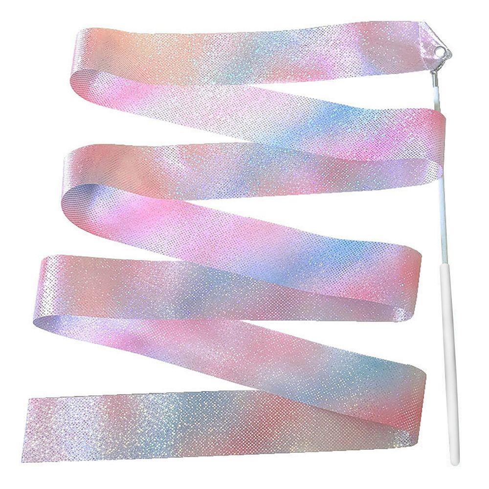 2M Kids Training Tool Flashing Star Kids Toys Dance Ribbon Twirling Rod Gym Ribbons Ballet Streamer
