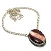 Cappuccino Jasper Gemstone 925 Silver Plated Handmade Jewelry Necklace 18"