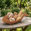 Fish Shape Hand Woven Fruit Basket Plastic Woven Storage Basket Drain Basket  Kitchen Storage
