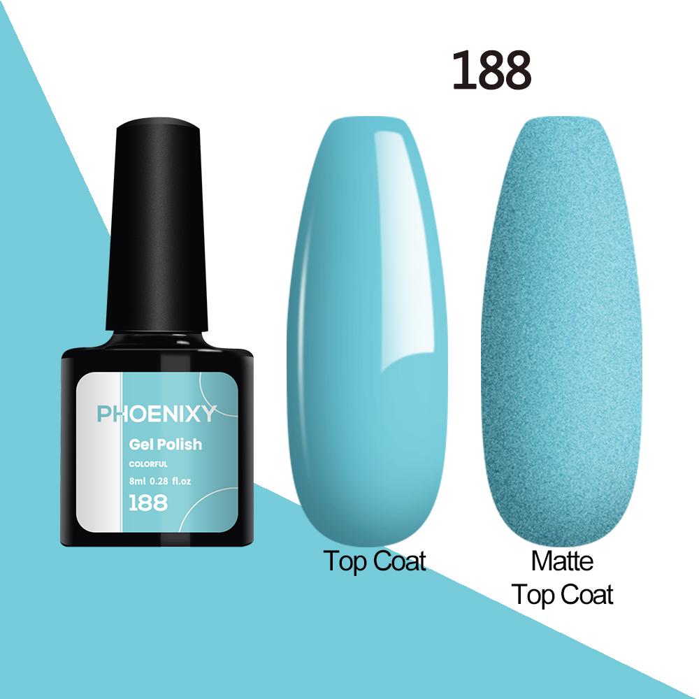 Лак для ногтей PHOENIXY, 8 мл, УФ-светодиодный гибридный лак для дизайна ногтей, гель-лайнер для маникюра, полупостоянная основа, верхнее покрытие, гель с блестками, блестящие цвета, гель