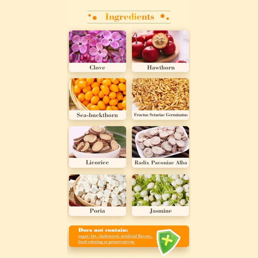 Natural Ulcer Healing Tea Gastric Stomach Pain Bloating Relief Promote Digestion