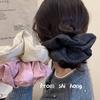 Retro Solid Color Fabric Hair Scarf and High-Grade Hair Tie Set