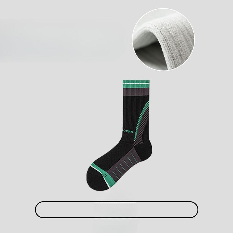 Мужские осенне-зимние профессиональные баскетбольные носки-трубы с амортизацией, с резинкой для волос, дышащие, влагоотводящие