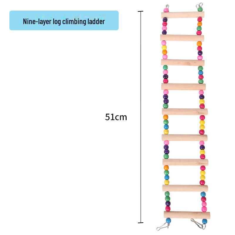 Игрушка-качели и лестница для лазанья для волнистых попугаев и какаду
