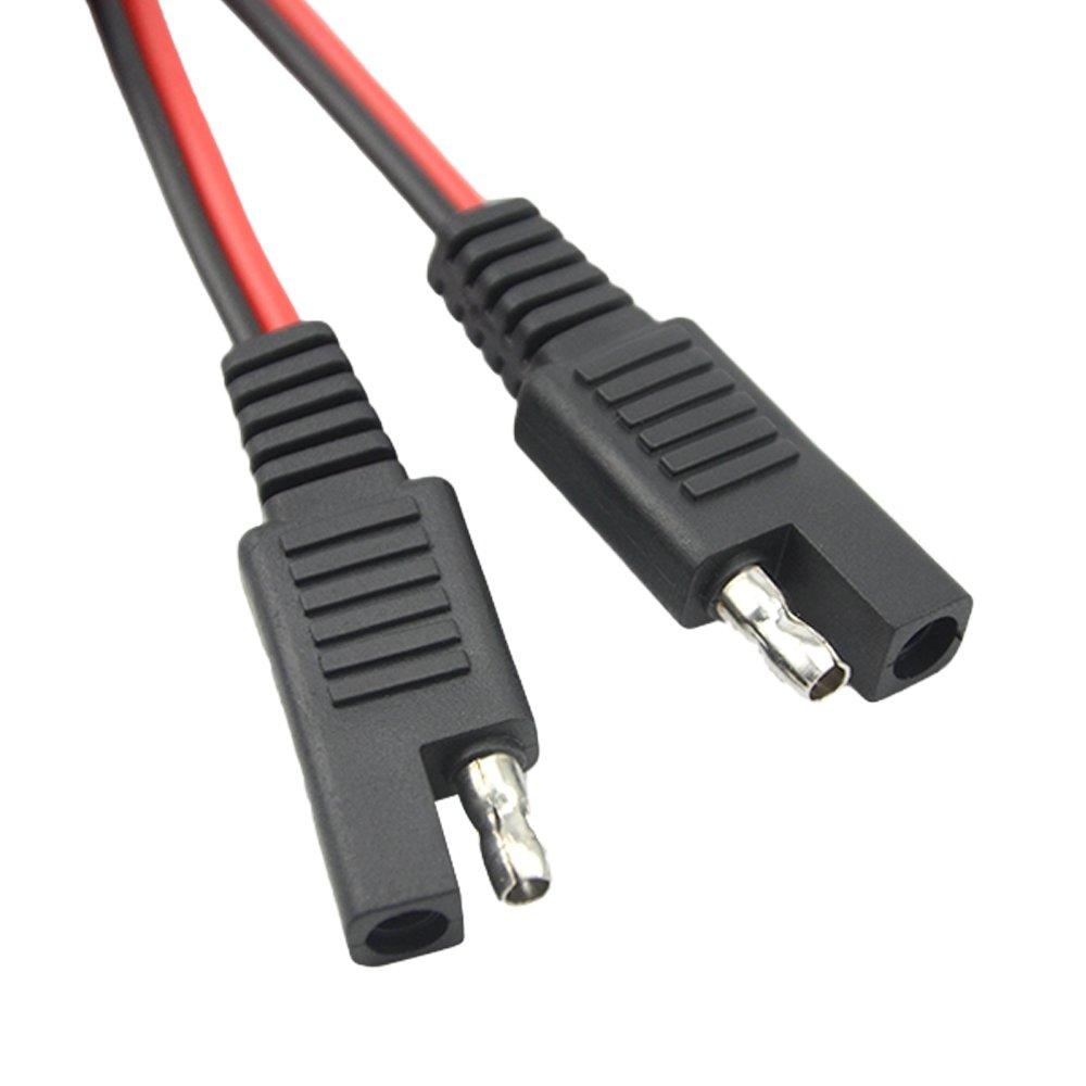 WMYCONGCONG Удлинительный кабель питания SAE-SAE 1 м + 2 м 18AWG Кабель-удлинитель для зарядки