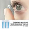 1/6/12Pcs Contact Lens Plunger Sufficient Quantity Easy Contact Lens Removal Tool with Strong Suction Clear Blue Silicone Lens Remover