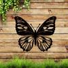 1pc, Elegant Garden Large Metal Butterfly Wall Art Decor | Outdoor Art | Outdoor Large Metal Wall Art | Porch Decorating Ideas