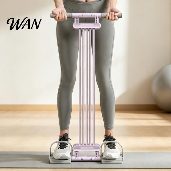 Exercise Resistance Bands Pedal Band with Handle, Adjustable Abdomen Waist Arm Legs Strength Training Workout Band, Sit-Up Tension Rope Ankle