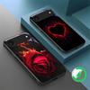 Великолепная Огненная Роза Подходит для iPhone 17 Pro Max 16E 15 Pro 14 13 Plus 12 mini 11 16 Air 17Pro Магнитный Стеклянный Чехол для Телефона