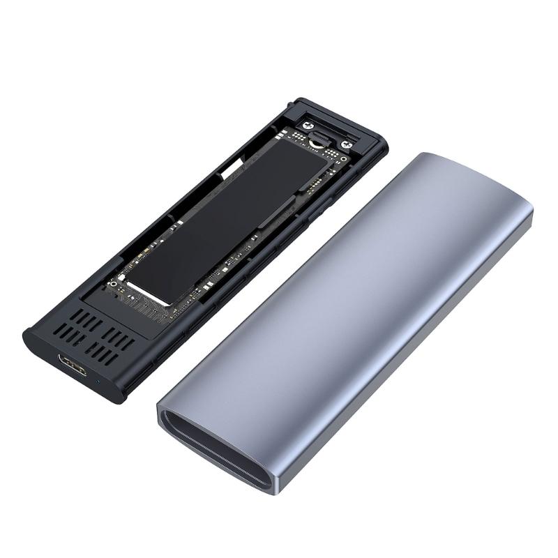 Металлический корпус-бокс для HDD USB 3.2 Type C, безвинтовая установка, совместимость с несколькими платформами, для дисков 2230-2280