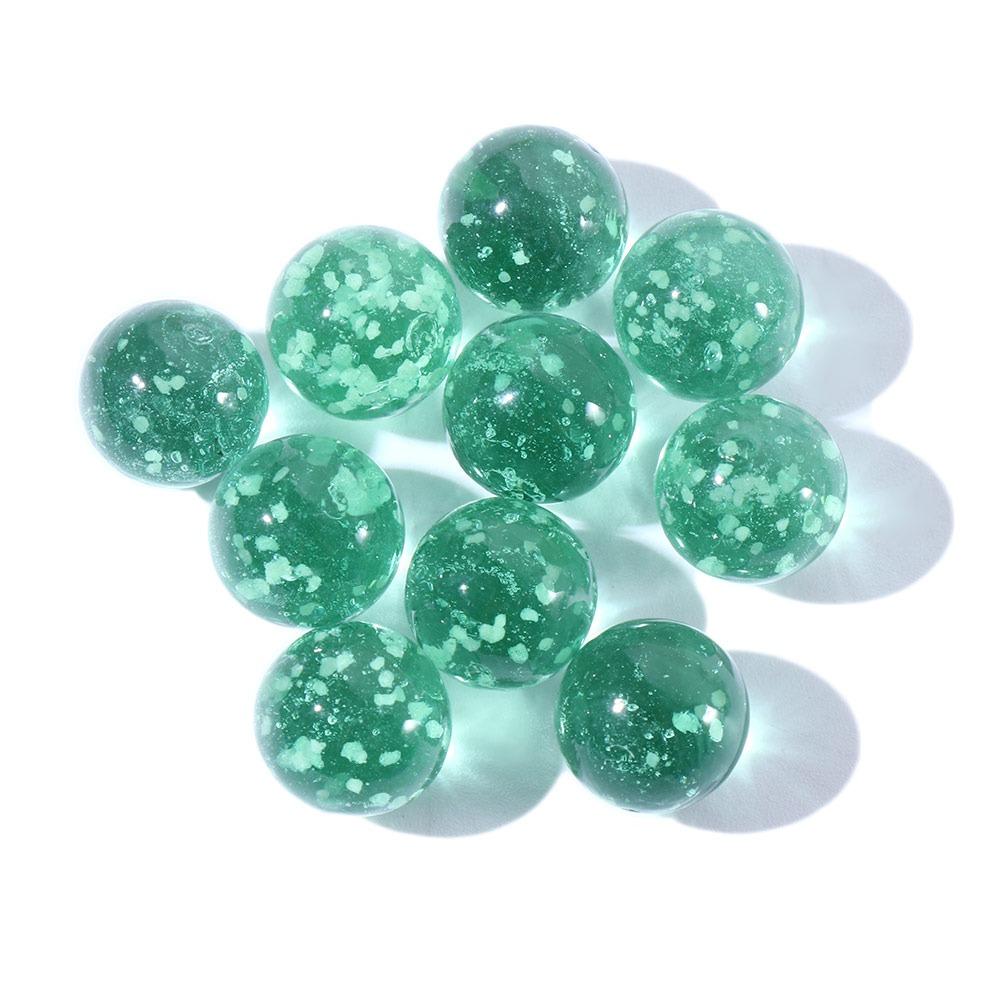 10pcs/pack Non-porous Fish Tank Glass Ball Glow in The Drak Transparent Crystal Beads  Parent-child