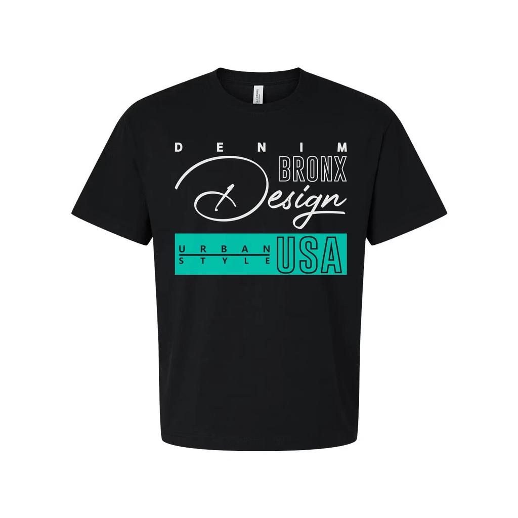 Urban Style USA Graphic T Shirt With Denim Bronx Design For Unisex Casual Wear A